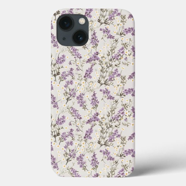 Lavender Lilac Flower Design Case-Mate iPhone Case (Back)