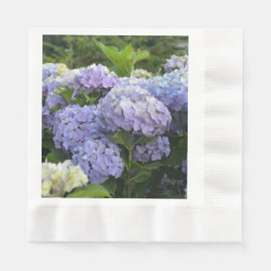 Lavender & Lilac Hortensia Hydrangea Flowers Napkin