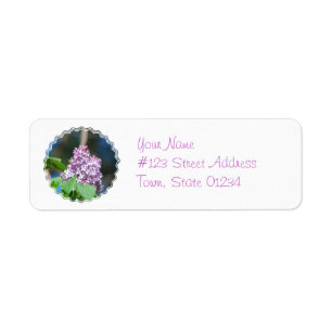 Lavender Lilacs Mailing Labels