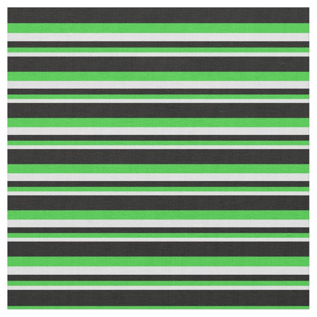 Lavender, Lime Green, and Black Pattern Fabric (Close Up)