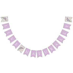 Lavender Live Naturally Essential Oils Class Event Bunting