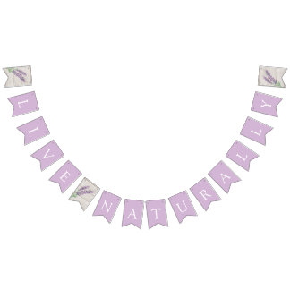 Lavender Live Naturally Essential Oils Class Event Bunting