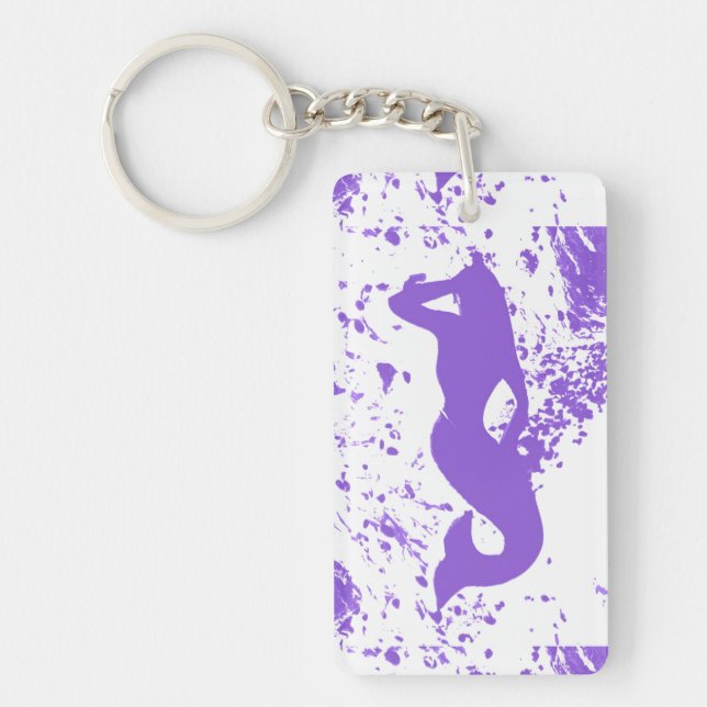 lavender lookout mermaid key ring (Front)