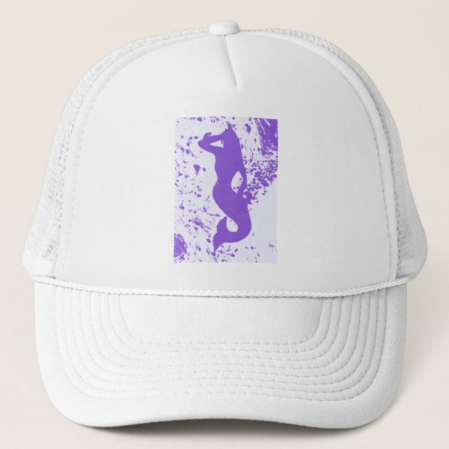 lavender lookout mermaid trucker hat (Front)