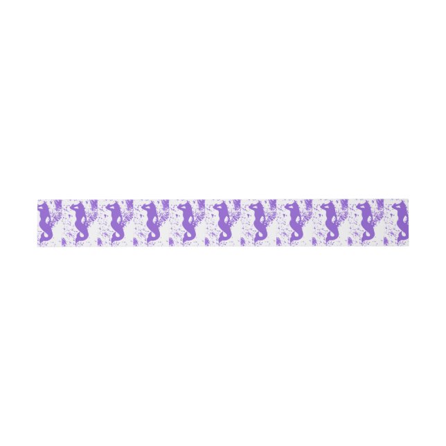 lavender lookout mermaids invitation belly band (Flat)