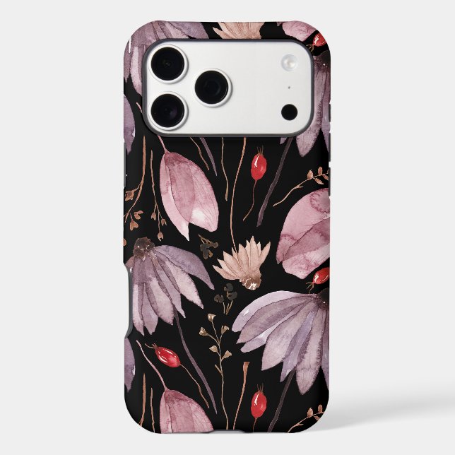 Lavender Lotus Flowers Phone Case (Back)