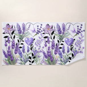 Lavender Love Beach blanket