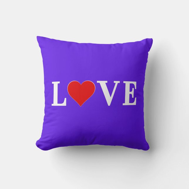 Lavender LOVE Elegant Stylish Cushion (Front)