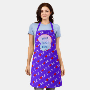 Lavender LOVE Modern Chic Apron