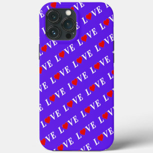 Lavender LOVE Modern Elegant iPhone 13 Pro Max Case