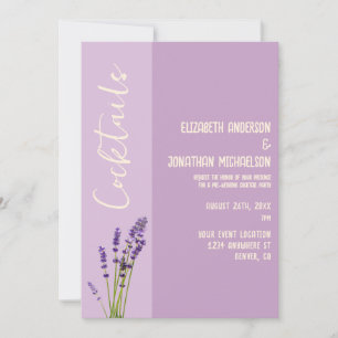 Lavender Love Pre-Wedding Cocktail Party Invitation