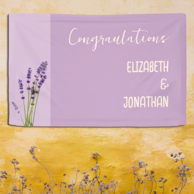 Lavender Love Wedding Banner (Creator Uploaded)