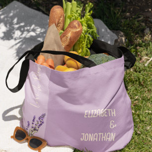 Lavender Love Wedding Tote Bag