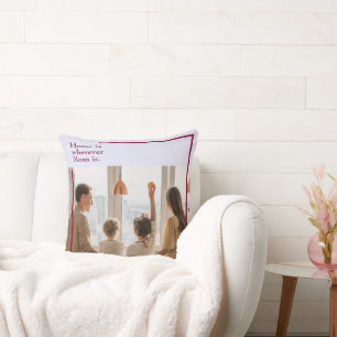 Lavender Love with Photo & Personalized Text -  Cushion