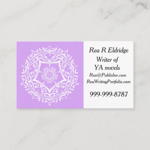 Lavender Mandala Business Card