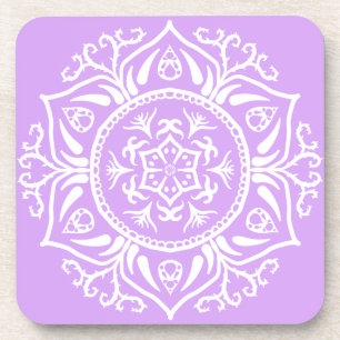 Lavender Mandala Coaster
