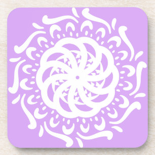 Lavender Mandala Coaster