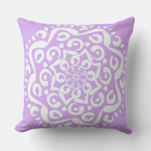 Lavender Mandala Cushion