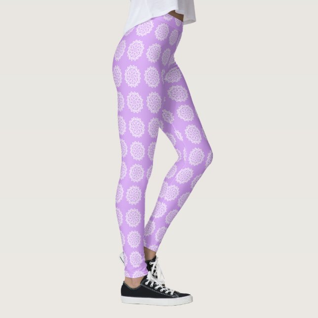Lavender Mandala Leggings (Right)