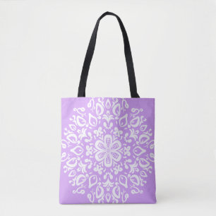 Lavender Mandala Tote Bag