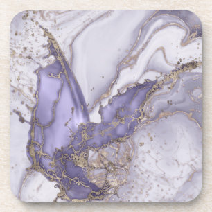 Lavender Marble Splash Coaster