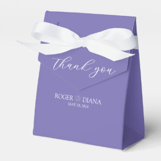 Lavender Minimalist Wedding Favour Box