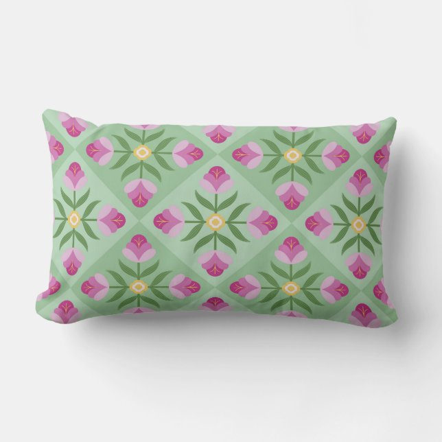 Lavender & Mint Lumbar Cushion (Front)