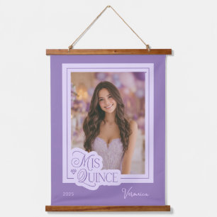 Lavender Mis Quince Quinceañera Photo Hanging Tapestry