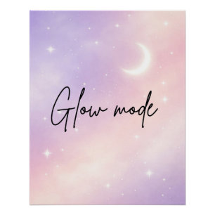 Lavender mist and blush aura AI art Poster