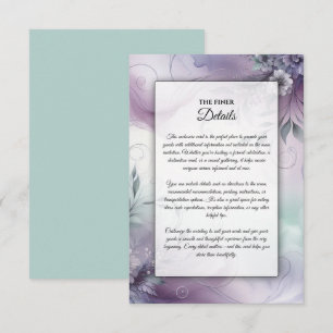 Lavender Mist and Watercolor Whispers Enclosure Card