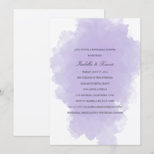 Lavender Mist Rehearsal Dinner Invitation