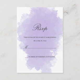 Lavender Mist Response Card