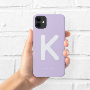 Lavender Monogram Phone Case