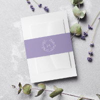 Lavender Monogram Wedding