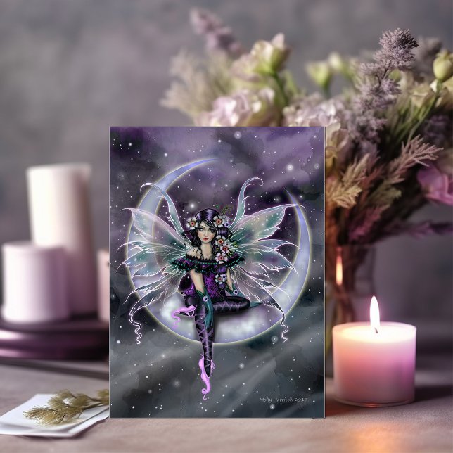 Lavender Moon Fairy Fantasy Art by Molly Harrison Postcard (Creator Uploaded)