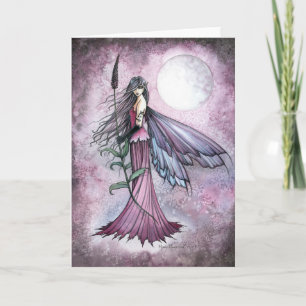 Lavender Moon Mystical Fantasy Fairy Art Card