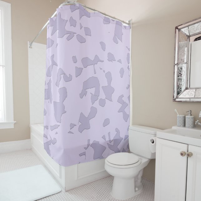 Lavender Moon Raker Shower Curtain (In Situ)