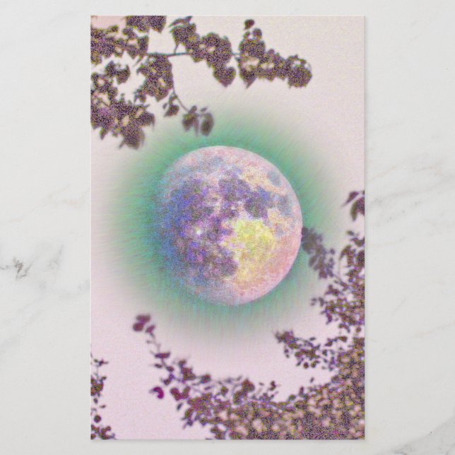 Lavender Moon Stationery (Front)