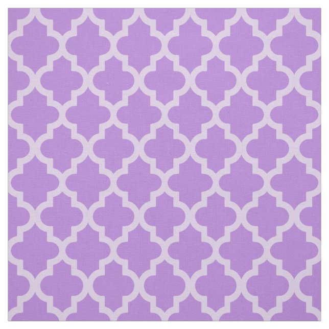 Lavender Moroccan Moods Quatrefoil Fabric (Swatch)