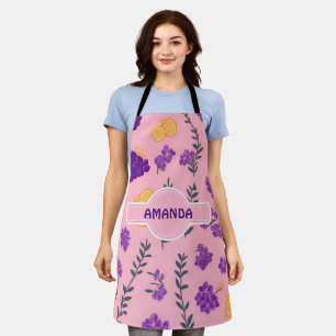 Lavender Mosaic Colourful Personalised Pattern Apron