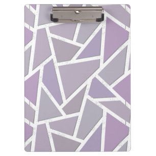 Lavender mosaic pattern clipboard