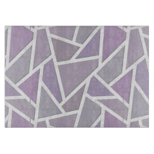 Lavender mosaic pattern cutting board