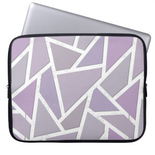 Lavender mosaic pattern laptop sleeve