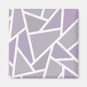 Lavender mosaic pattern magnet
