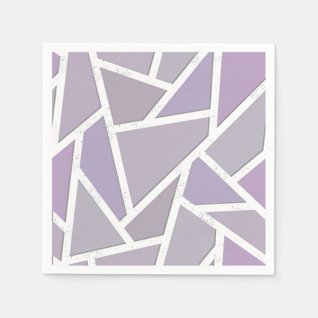 Lavender mosaic pattern napkin (Front)