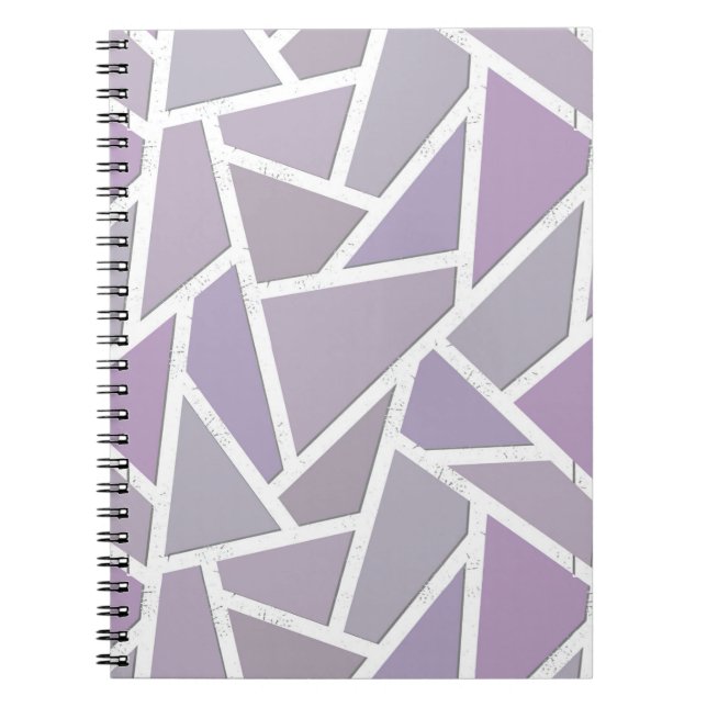 Lavender mosaic pattern notebook (Front)