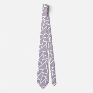 Lavender mosaic pattern tie