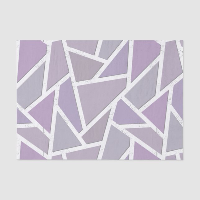 Lavender mosaic pattern tissue paper (Front)