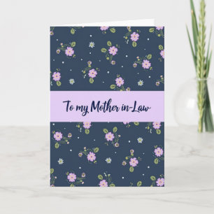 Lavender Mother In Law Card