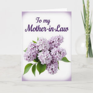 Lavender Motherinlaw Card